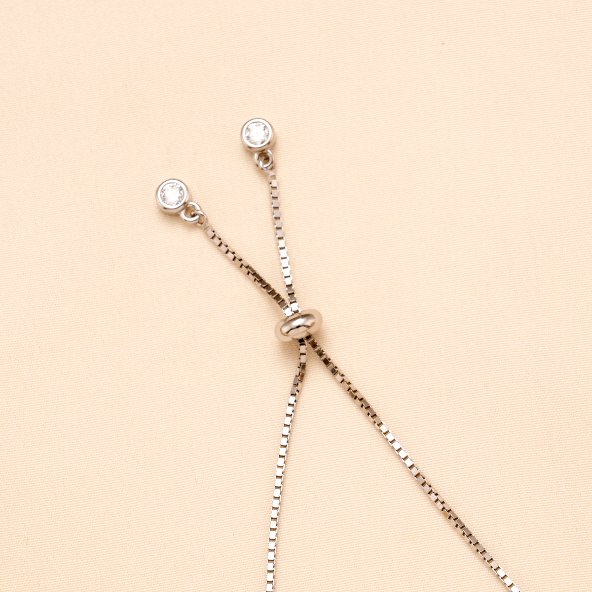 Chick Star White and Pink Heart Silver Bracelet