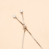 Chick Star White and Pink Heart Silver Bracelet