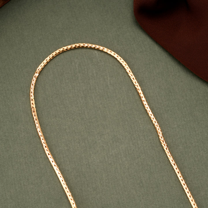 Leaf Design Goddess Lakshmi Mugappu Chain