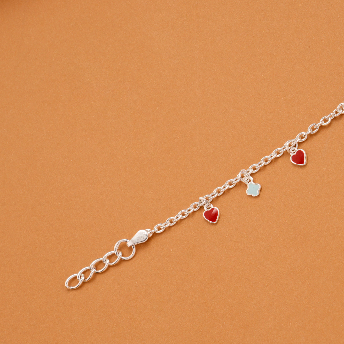 Ice Cream Cup Cake Charm Silver Baby Bracelet