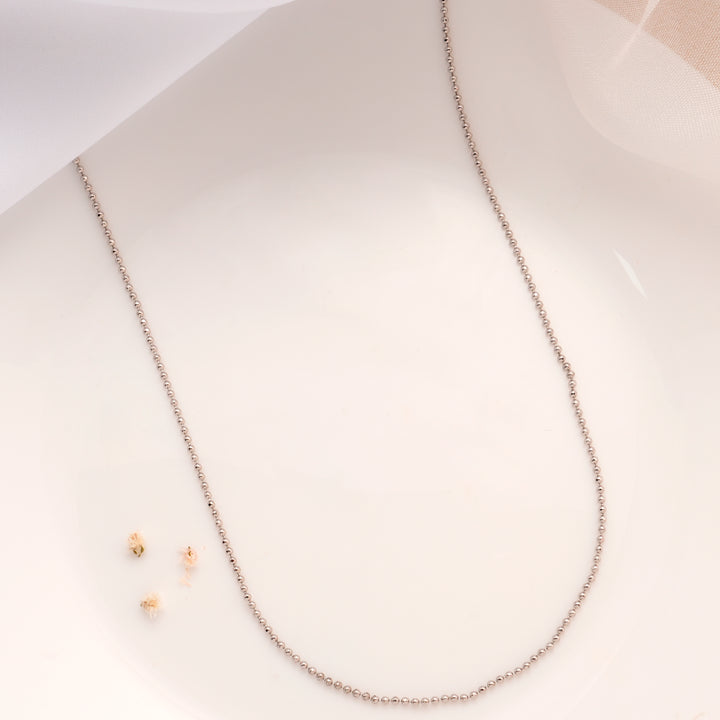 Minimalist Beads Design Silver Chain
