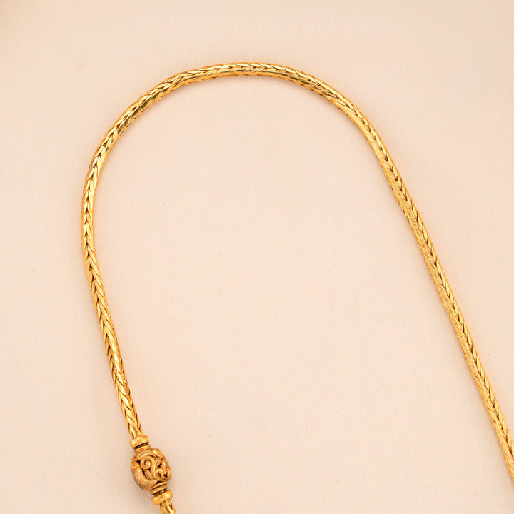 Lord Ram and Sita Golden Mugappu Chain