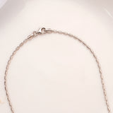 Modern Box Shape Silver Chain
