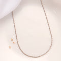 Modern Box Shape Silver Chain