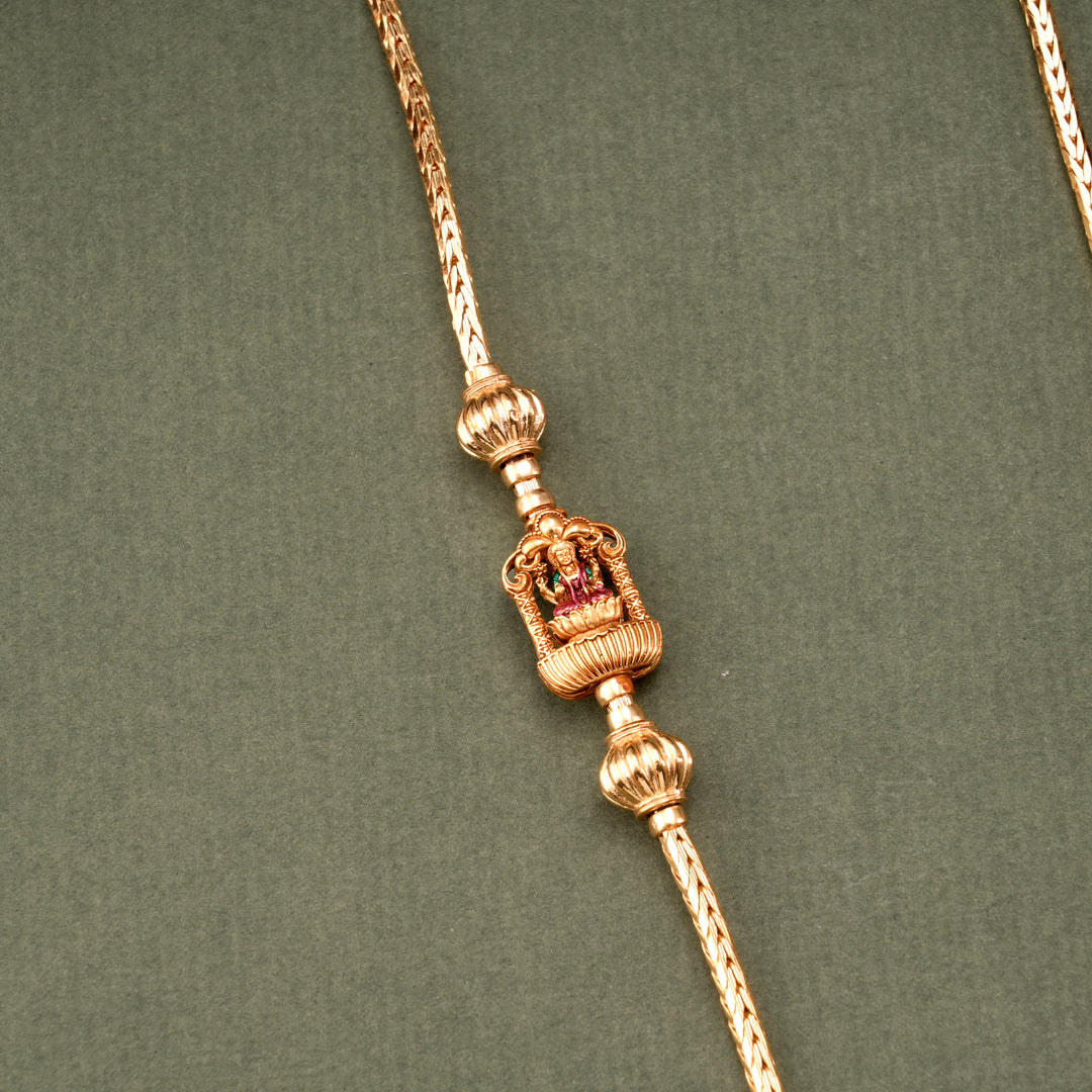 Lakshmi Silver Gold Plated Mugappu Chain