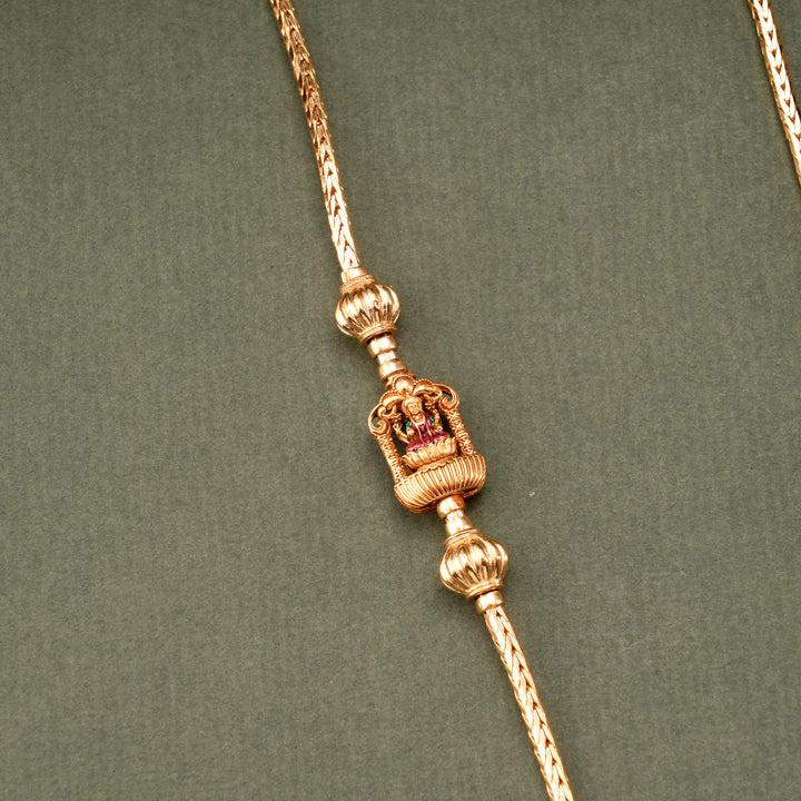 Lakshmi Silver Gold Plated Mugappu Chain