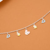Mice Elephant Unicorn Silver Baby Bracelet