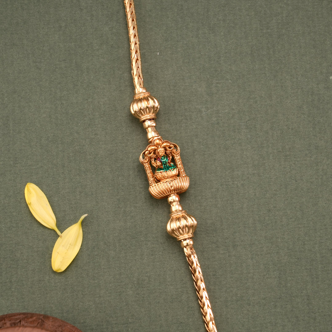 Lakshmi Silver Gold Plated Mugappu Chain