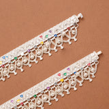 Premium Heavy Fringe Chain Silver Anklet