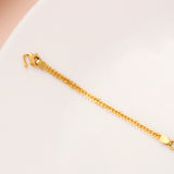 Elite Oval Shape Peacock Design Gold Bracelet