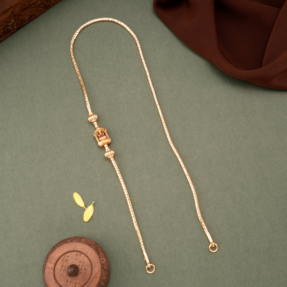 Lakshmi Silver Gold Plated Mugappu Chain