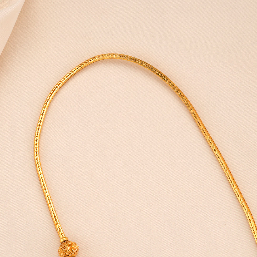 Nagas Oval Lakshmi Golden Mugappu Chain