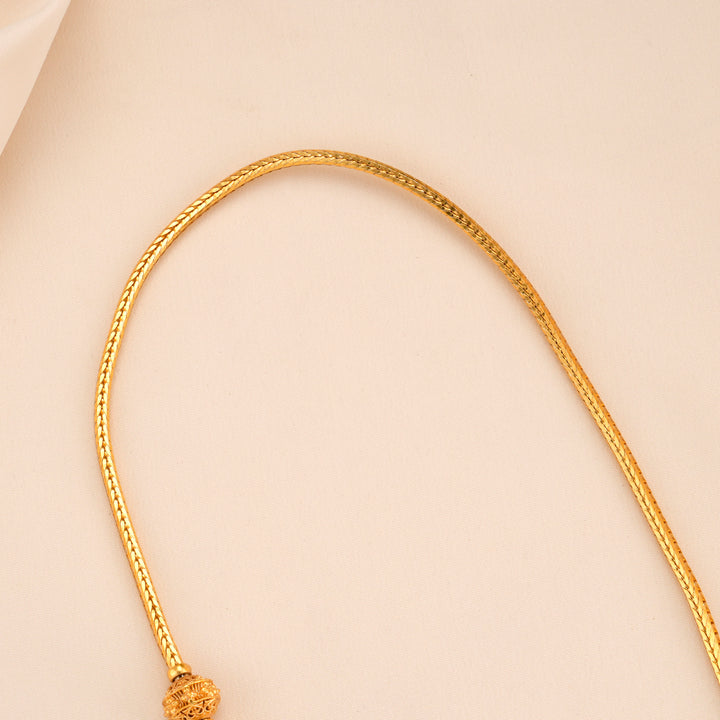 Nagas Oval Lakshmi Golden Mugappu Chain