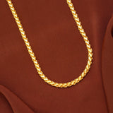 Premium Lotus Pattern Gold Chain for Men