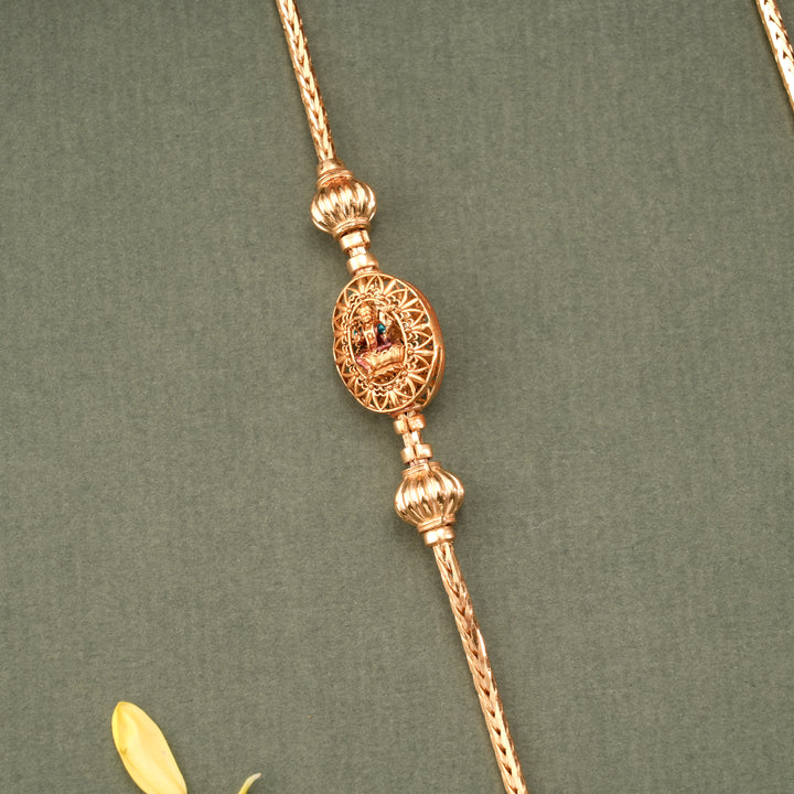 Traditional Nagas Golden Lakshmi Mugappu Chain