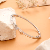 Mother of Pearl Butterfly Silver Bracelet