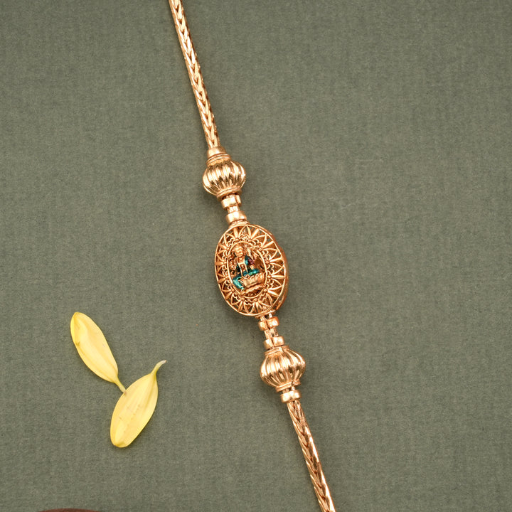 Traditional Nagas Golden Lakshmi Mugappu Chain