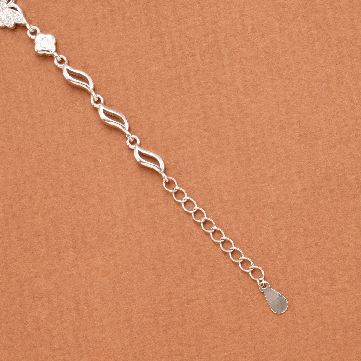 Layer Butterfly Stone Silver Women’s Bracelet