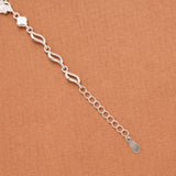 Layer Butterfly Stone Silver Women’s Bracelet