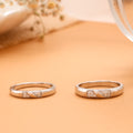 Unique Dual Design Silver Couple Rings
