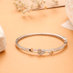 Mother of Pearl Butterfly Silver Bracelet