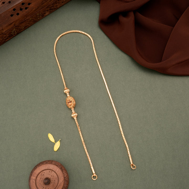Traditional Nagas Golden Lakshmi Mugappu Chain