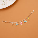 Tiny Car Hot Air Balloon Silver Baby Bracelet