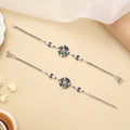 Antique Royal Medallion Silver Anklet