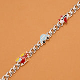 Charm Airplane Car Helicopter Silver Baby Bracelet