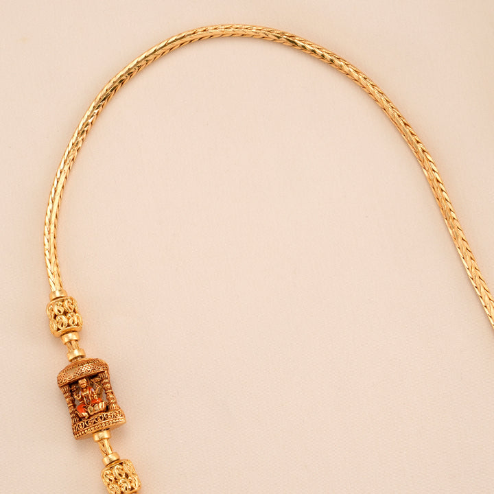 Elegant Lakshmi Nagas Silver Mugappu Chain