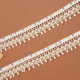 Enamel Link Band Salangai Silver Anklet