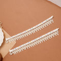 Enamel Link Band Salangai Silver Anklet