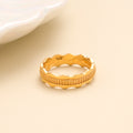 Textured Gold Band Ring