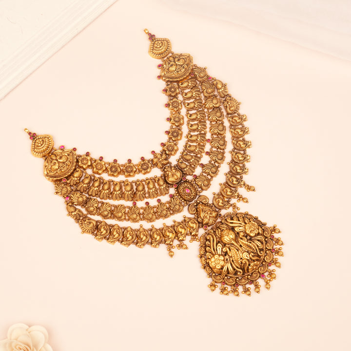 Traditional Gold Lakshmi Necklace