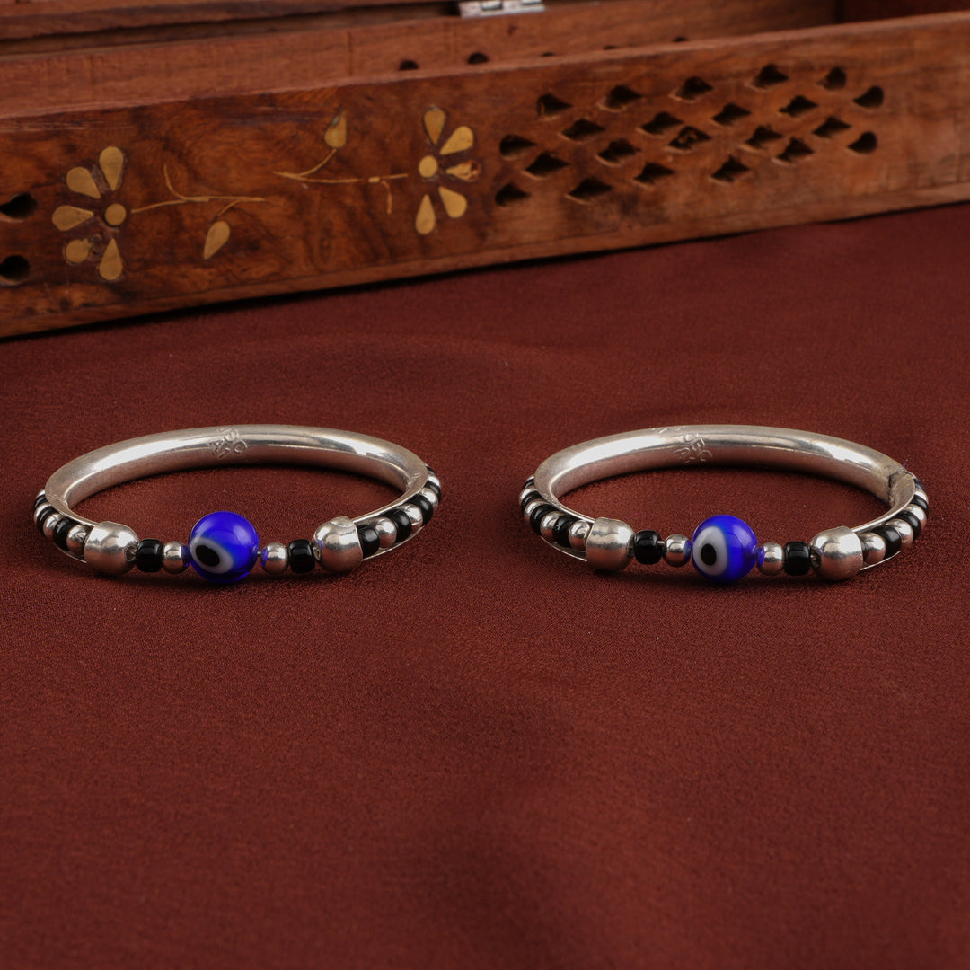 Traditional Evil Eye Silver Baby Bracelet