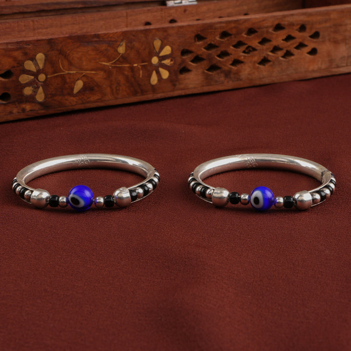 Traditional Evil Eye Silver Baby Bracelet