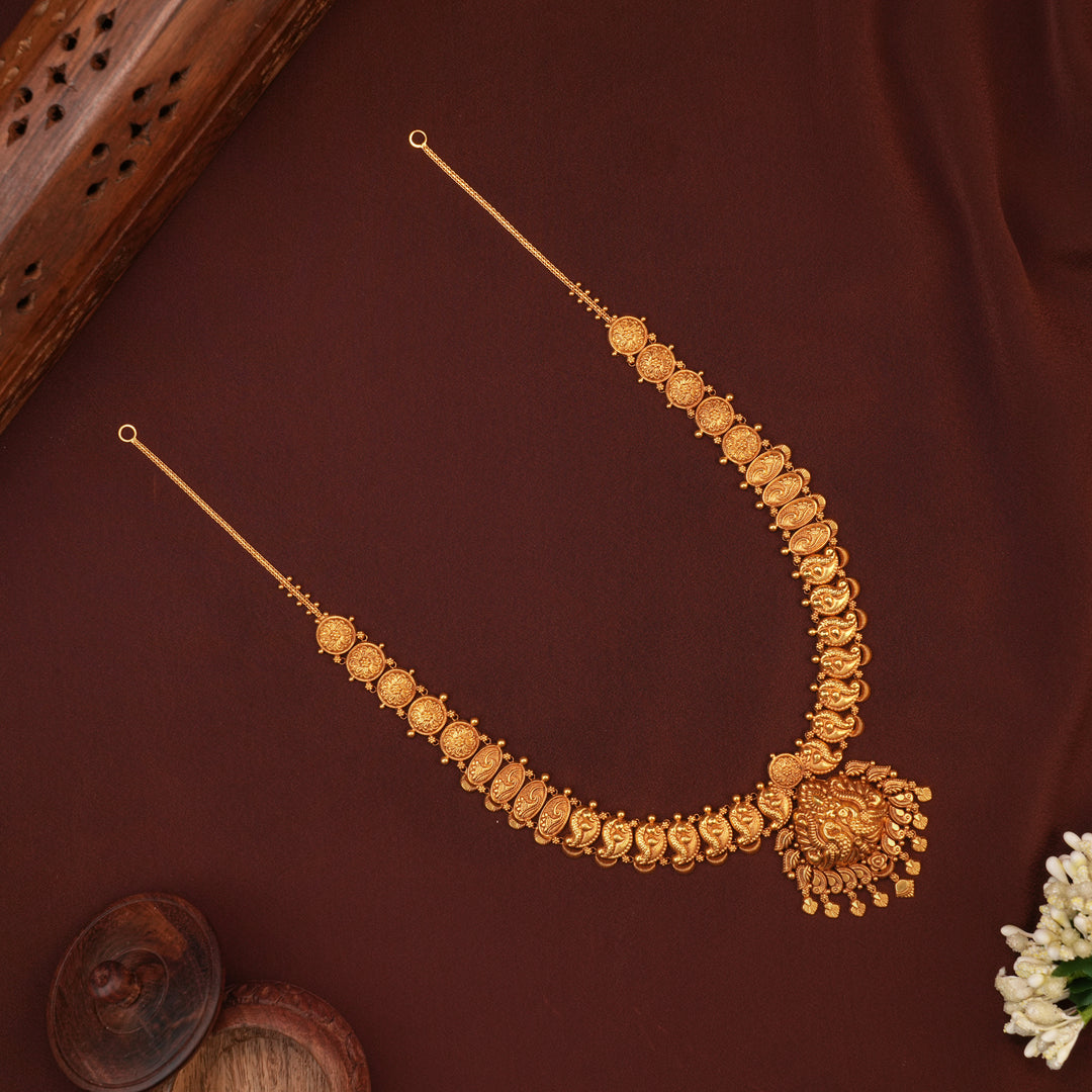 Traditional Dual Nagas Peacock with Gold Leaf Haram