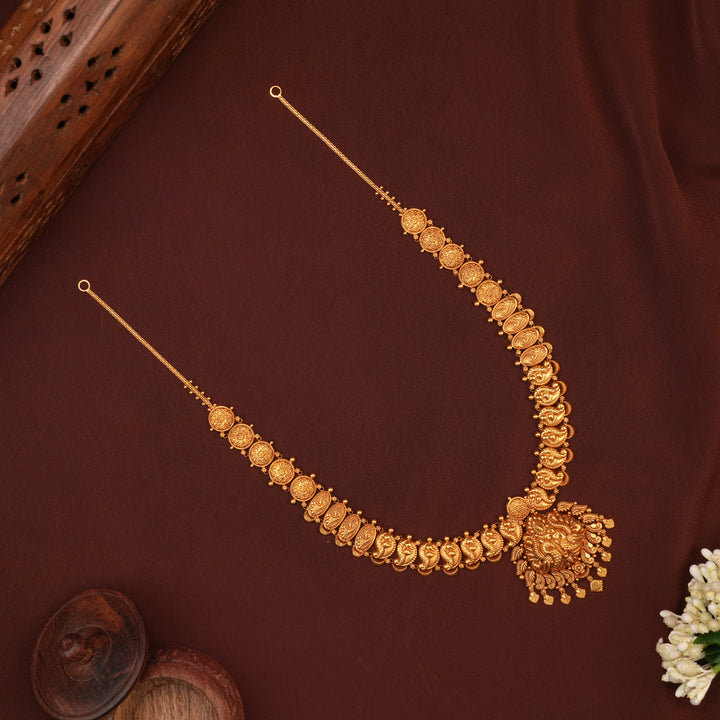 Traditional Dual Nagas Peacock with Gold Leaf Haram