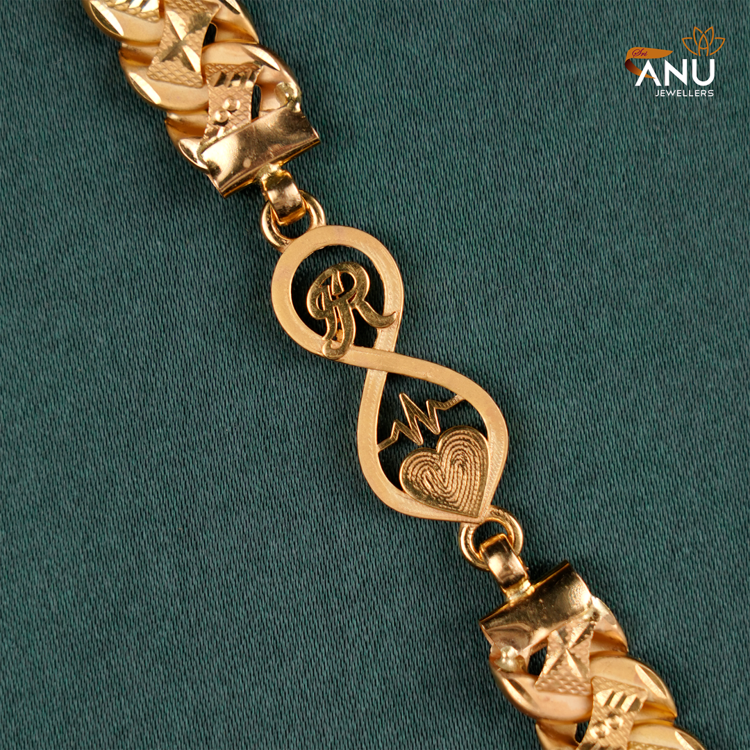 Couples Heart Infinity Mugappu Chain and Bracelet