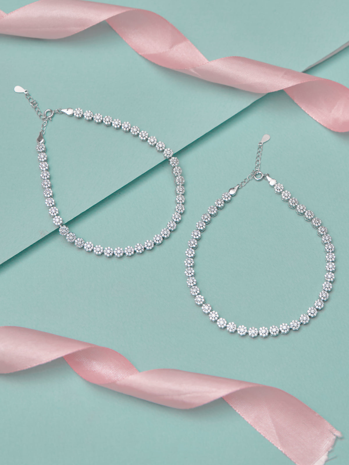 Shining Curve Link Anklet