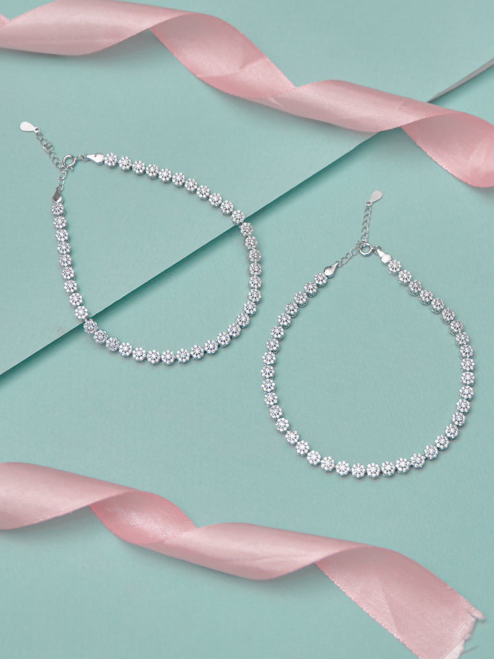 Shining Curve Link Anklet