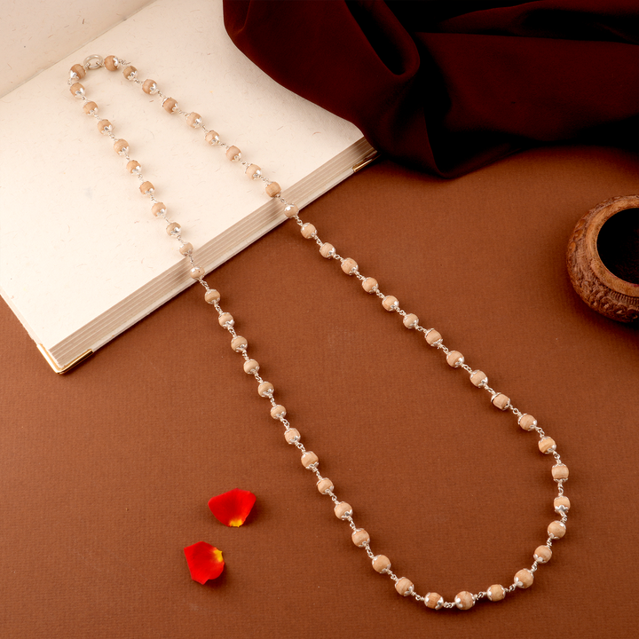 Sacred Ayyappan Traditional Silver Santhana Malai