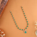 Floral Design Swarovski with Emerald Haram