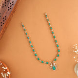 Floral Design Swarovski with Emerald Haram