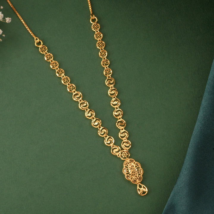 S Shape Gold Plated Dubai Haram