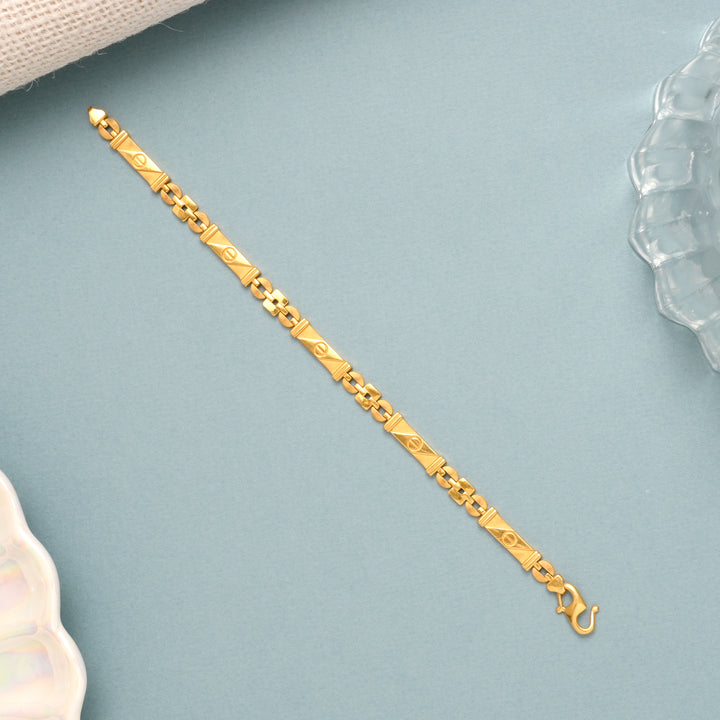 Supreme Nawabi Design Gold Bracelet for Men
