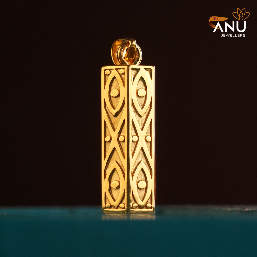 Customized Designer Capsule Gold Pendant