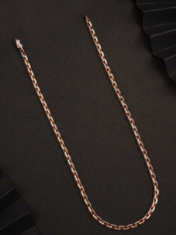 Rose Gold Hermes Links Men Chain