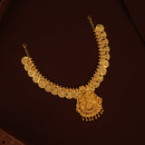 Heritage Lakshmi Pendant with Coin Gold Necklace
