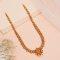 Antique Gold Haram | Peacock Mayil Pendant Long Necklace